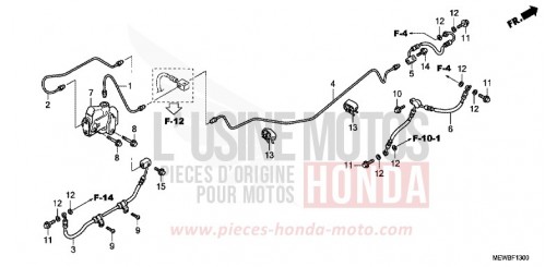 CONDUITES DE FREIN/PCV. NT700VB de 2011